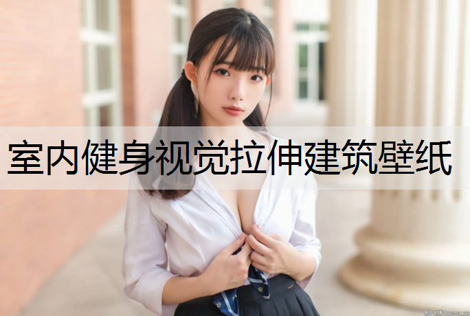 室内健身视觉拉伸建筑壁纸