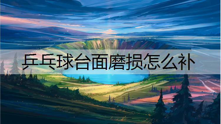 乒乓球台面磨损怎么补